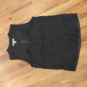 NWOT Banana Republic Sleeveless Blouse in Black Dot, size XS